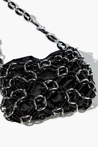 BLACK Interlocking Chain Shoulder Bag, image 4