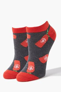 RED/MULTI Hot Sauce Ankle Socks, image 1