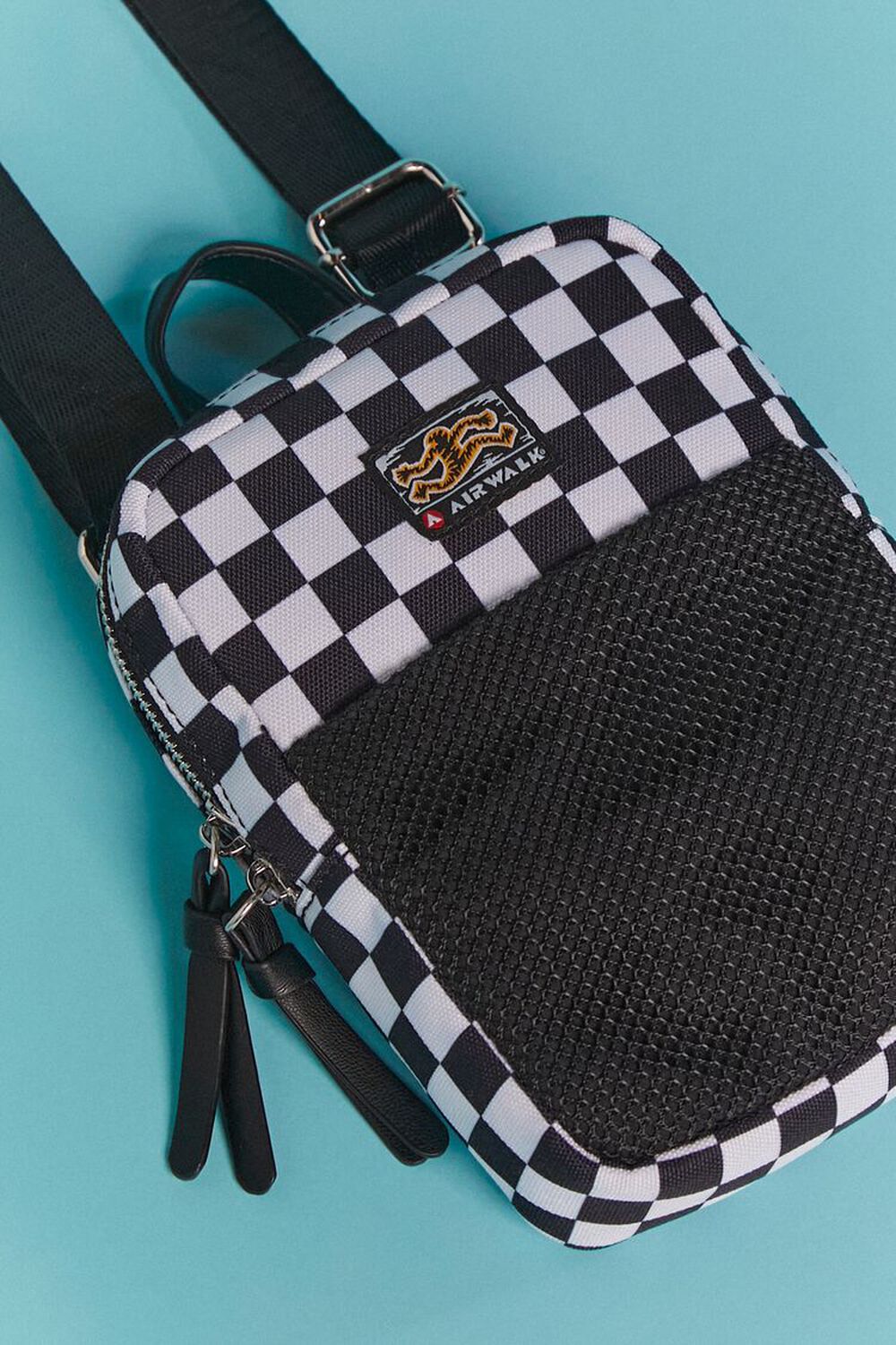 Hello Kitty Black Checker Messenger Bag