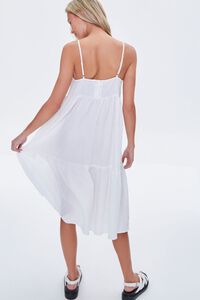 WHITE Textured Flounce Cami Dress, image 4