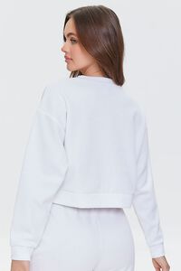 WHITE/SAGE Fleece Los Angeles Graphic Pullover, image 3