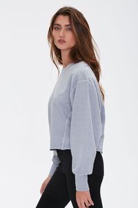 GREY French Terry Drop-Sleeve Top, image 2