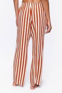 COFFEE/WHITE Striped Pajama Pants, image 4
