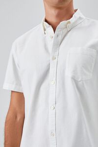 WHITE Pocket Button-Front Shirt, image 5
