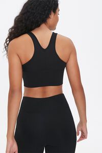 BLACK Low Impact - Ruched Sports Bra, image 3