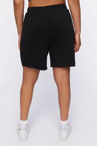 BLACK Plus Size Active Drawstring Shorts, image 4