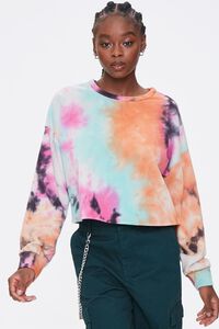 French Terry Tie-Dye Top, image 1