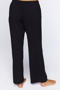 BLACK Relaxed-Fit Pajama Pants, image 4