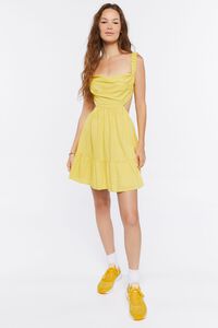 YELLOW Cutout Fit Mini Dress, image 4