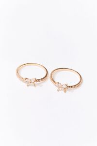 GOLD Butterfly Charm Ring Set, image 2