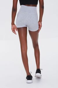 HEATHER GREY Active Seamless High-Rise Shorts, image 4