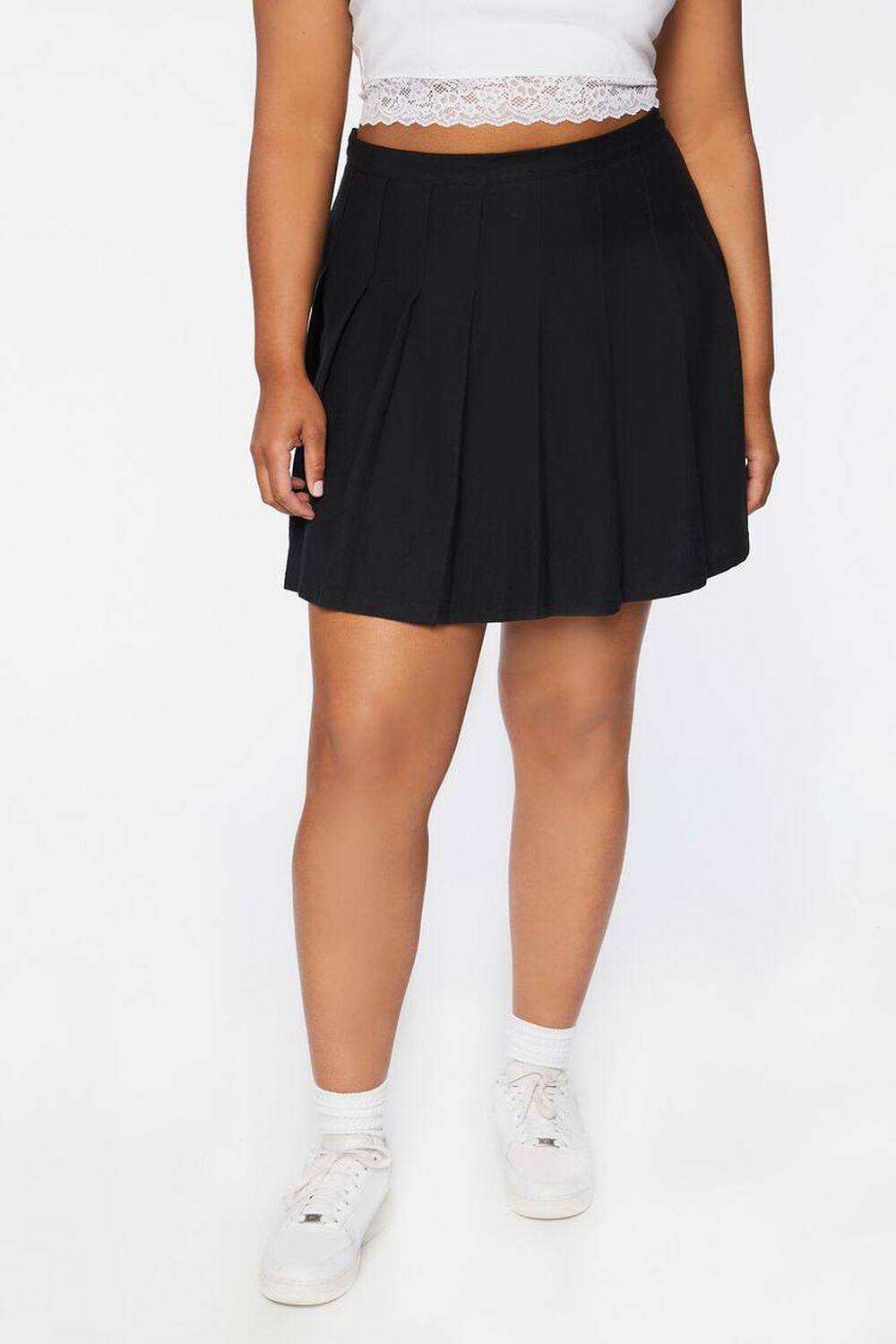 Plus Size Mini Tennis Skirt