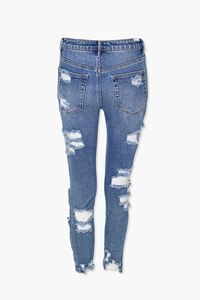 MEDIUM DENIM Distressed Skinny Jeans, image 3