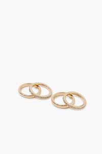 GOLD Rhinestone Ring Set, image 1