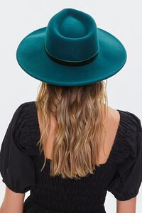 EMERALD/EMERALD Velvet-Trim Wide-Brim Hat, image 3