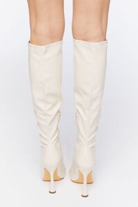 CREAM Faux Leather Knee-High Stiletto Boots, image 3
