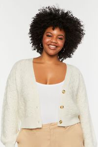 Plus Size Textured Cardigan Sweater, image 6