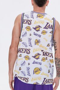 WHITE/MULTI LA Lakers Print Tank Top, image 3