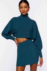 TURKISH TILE Ribbed Sweater & Mini Skirt Set, image 1
