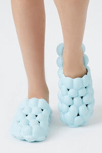 LIGHT BLUE Puffy Bubble Slippers, image 4