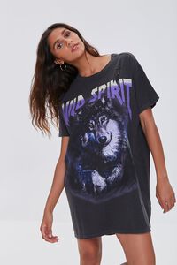 BLACK/MULTI Wild Spirit T-Shirt Dress, image 2