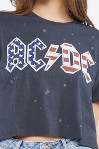 BLACK/MULTI ACDC Tour Graphic Cropped Tee, image 5