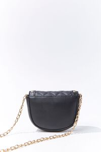 BLACK Studded Quilted Crossbody Bag, image 2