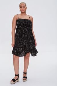 BLACK/PINK Plus Size Ditsy Floral Dress, image 4