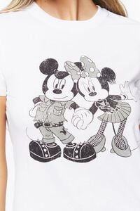 WHITE/MULTI Mickey & Minnie Mouse Graphic Tee, image 5