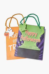 ORANGE/MULTI Halloween Graphic Gift Bag Set, image 2