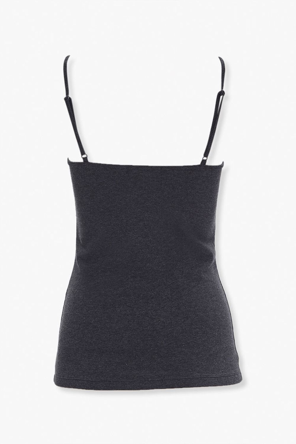 CHARCOAL HEATHER Basic Cotton-Blend Cami, image 3