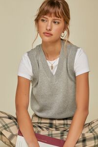 	Heathered Sweater Vest, image 1