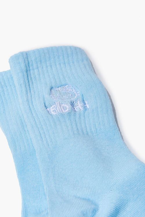 BLUE Embroidered Hello Kitty Crew Socks, image 3