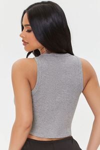 HEATHER GREY Cropped Tank Top, image 3