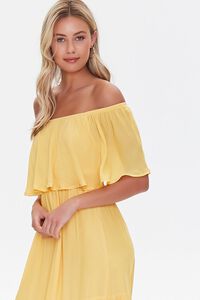YELLOW Off-the-Shoulder Maxi Dress, image 4
