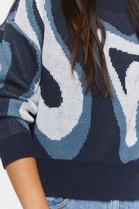 Abstract Marble Print Sweater, image 5