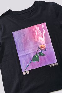 Organically Grown Cotton Rose Graphic Tee, image 3