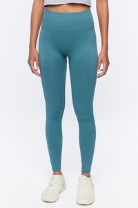TEAL Active Ribbed High-Rise Leggings, image 2
