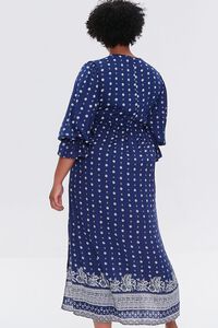 NAVY Plus Size Ornate Print Midi Dress, image 3