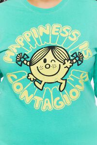 GREEN/MULTI Plus Size Happiness Graphic Long-Sleeve Tee, image 5