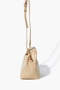TAUPE Faux Leather Crossbody Bag, image 3