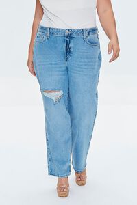 MEDIUM DENIM Plus Size 90s-Fit High-Rise Jeans, image 2