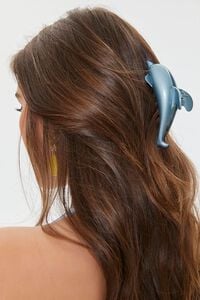 BLUE Dolphin Hair Claw Clip, image 1