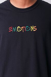 BLACK/MULTI Emotions Embroidered Graphic Tee, image 5