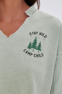 SAGE Stay Wild Camp Child Top, image 5