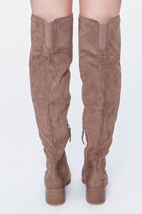 TAUPE Faux Suede Over-the-Knee Boots, image 3