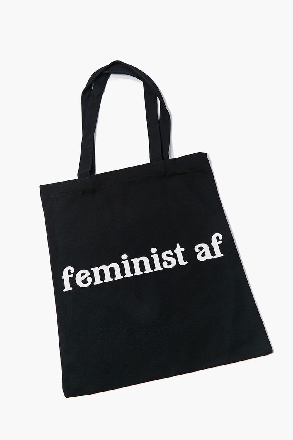 BLACK/WHITE Feminist AF Graphic Tote Bag, image 1