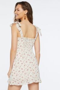 IVORY/MULTI Floral Print Sweetheart Dress, image 3