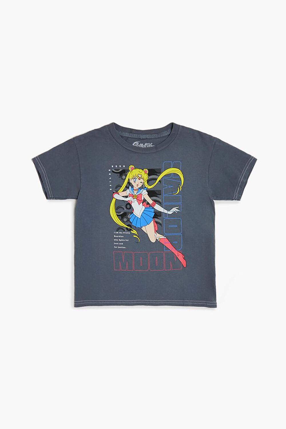 CHARCOAL/MULTI Girls Sailor Moon Graphic Tee (Kids), image 1