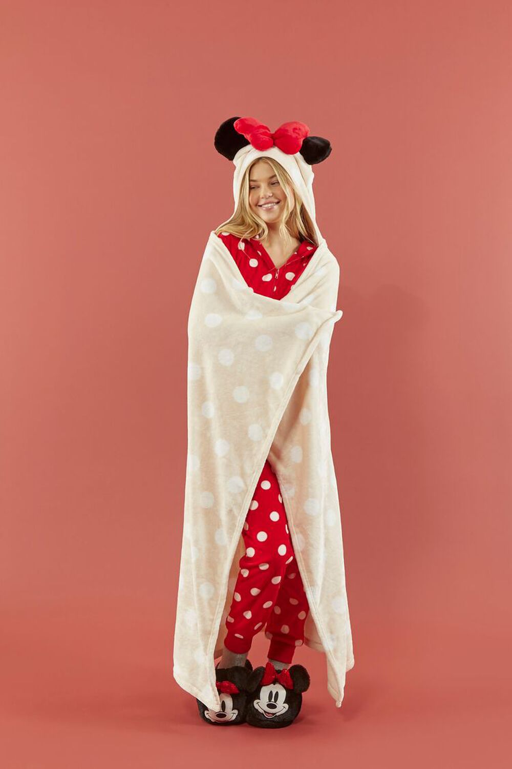 TAN/MULTI Disney Minnie Mouse Throw Blanket, image 1